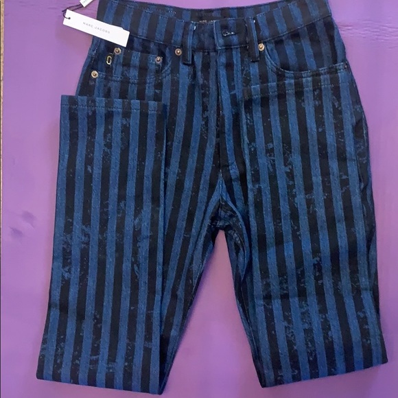 Marc Jacobs Denim - Marc Jacobs jeans blue with black stripe BNWT